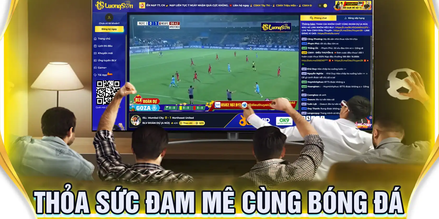 Lương Sơn TV và KJC trực tiếp bóng đá 4K tại OK9